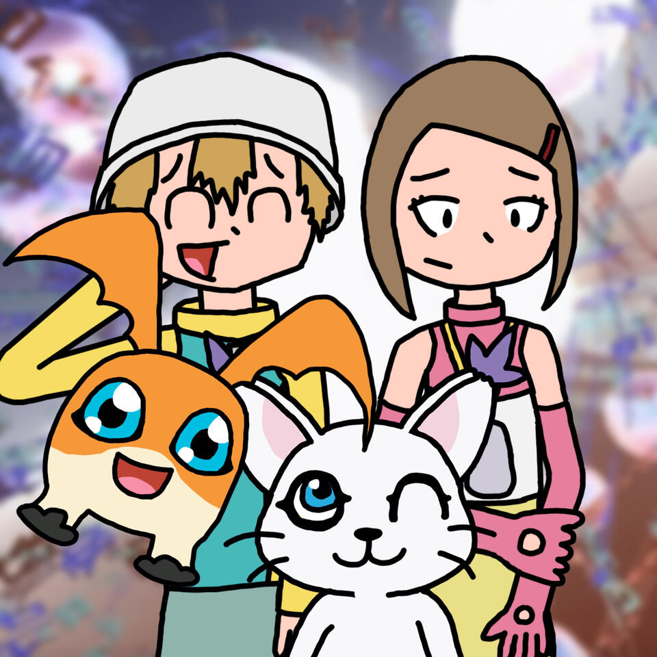 Takeru, Hikari, Patamon and Tailmon
